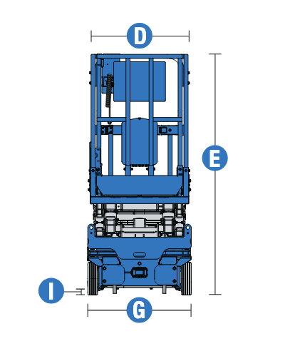 Teknisk diagram 2 for Sakselift 7,55 m