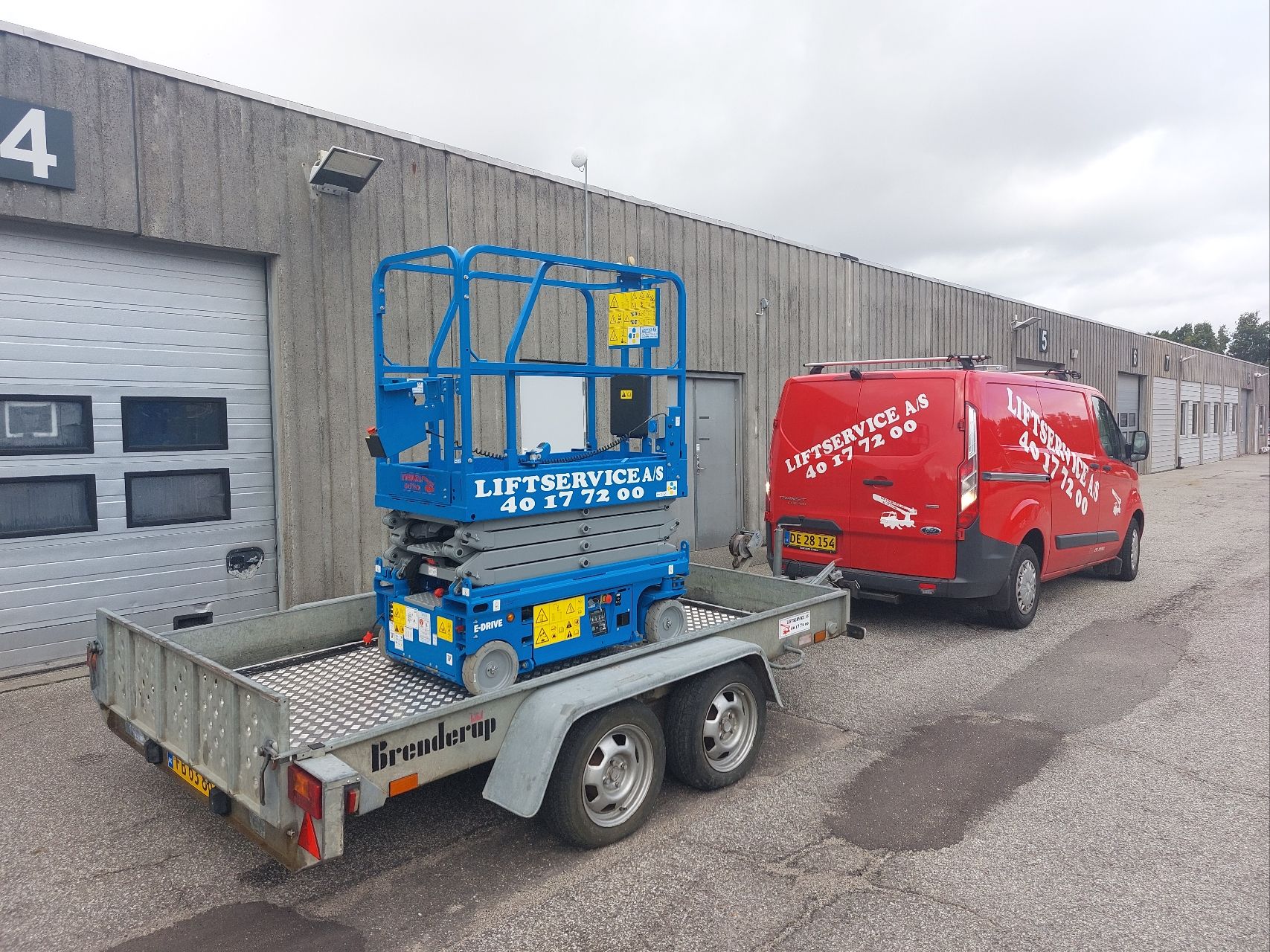 Ny liftløsning: trailer med 7,5m saxlift - billede 3